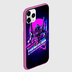 Чехол iPhone 11 Pro матовый Ева 01 - Neon Genesis Evangelion, цвет: 3D-фиолетовый — фото 2