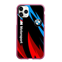 Чехол iPhone 11 Pro матовый BMW Логотип Узор