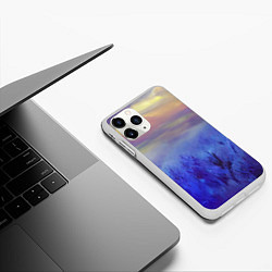 Чехол iPhone 11 Pro матовый Морозное поле, цвет: 3D-белый — фото 2