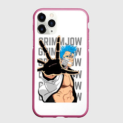 Чехол iPhone 11 Pro матовый Гриммджоу Джагерджак - Блич, цвет: 3D-малиновый
