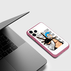 Чехол iPhone 11 Pro матовый Гриммджоу Джагерджак - Блич, цвет: 3D-малиновый — фото 2
