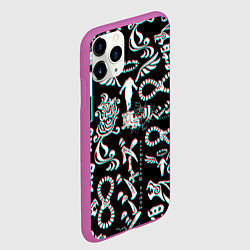 Чехол iPhone 11 Pro матовый ТОКИЙСКИЕ МСТИТЕЛИ ГЛИТЧ, GLITCH, цвет: 3D-фиолетовый — фото 2