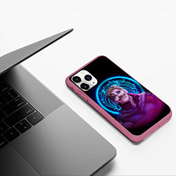 Чехол iPhone 11 Pro матовый ЭСКАНОР 7 СМРТЕНЫХ ГРЕХОВ НЕОН, цвет: 3D-малиновый — фото 2