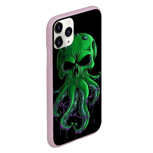 Чехол iPhone 11 Pro матовый 3D морской житель / 3D-Розовый – фото 2