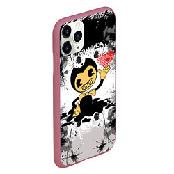 Чехол iPhone 11 Pro матовый BENDY LOVE БЕНДИ С СЕРДЦЕМ, цвет: 3D-малиновый — фото 2