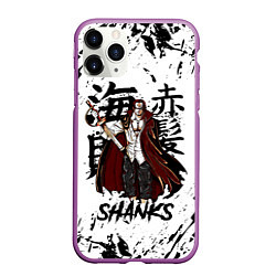 Чехол iPhone 11 Pro матовый SHANKS ONE PIECE, цвет: 3D-фиолетовый