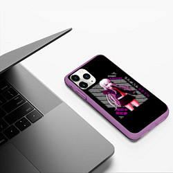 Чехол iPhone 11 Pro матовый Кёко Киригири - Danganronpa, цвет: 3D-фиолетовый — фото 2