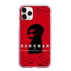 Чехол iPhone 11 Pro матовый HAWKMAN BERSERK, цвет: 3D-розовый