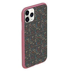 Чехол iPhone 11 Pro матовый Kamasutra, цвет: 3D-малиновый — фото 2