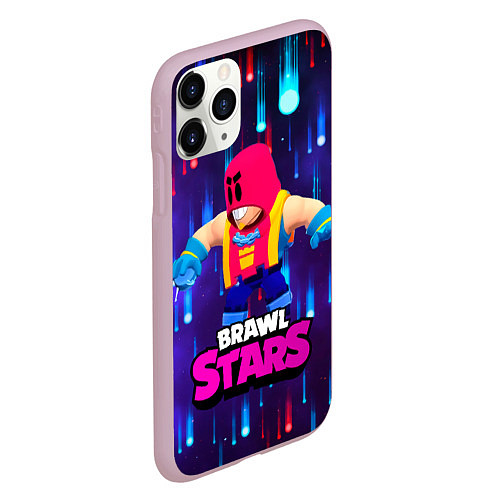 Чехол iPhone 11 Pro матовый GROM BRAWL STARS ГРОМ БРАВЛ СТАРС / 3D-Розовый – фото 2