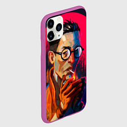 Чехол iPhone 11 Pro матовый Ким Куцураги, цвет: 3D-фиолетовый — фото 2