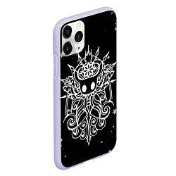 Чехол iPhone 11 Pro матовый НОВОГОДНИЙ HOLLOW KNIGHT ЧЁРНЫЙ, цвет: 3D-светло-сиреневый — фото 2