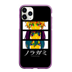 Чехол iPhone 11 Pro матовый Юкине, Ики и Ято - Noragami