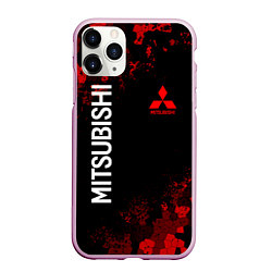 Чехол iPhone 11 Pro матовый MITSUBISHIC MILITARY GEOMETRY RED