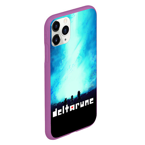 Чехол iPhone 11 Pro матовый DELTARUNE ГЕРОИ ИГРЫ / 3D-Фиолетовый – фото 2