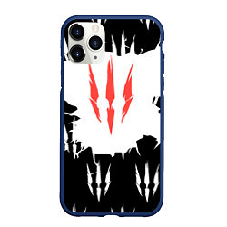 Чехол iPhone 11 Pro матовый The witcher ведьмак 3, цвет: 3D-тёмно-синий