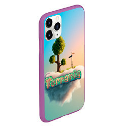 Чехол iPhone 11 Pro матовый Облако в Террарии, цвет: 3D-фиолетовый — фото 2
