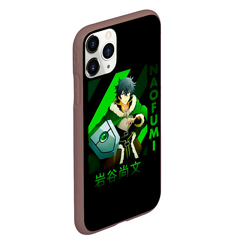 Чехол iPhone 11 Pro матовый Naofumi - The Rising of the Shield Hero / 3D-Коричневый – фото 2