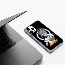 Чехол iPhone 11 Pro матовый Сенку с колбой - Доктор Стоун, цвет: 3D-светло-сиреневый — фото 2