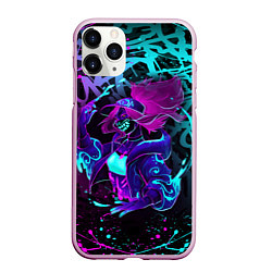 Чехол iPhone 11 Pro матовый KDA NEON GRAFFITI LEAGUE OF LEGENDS