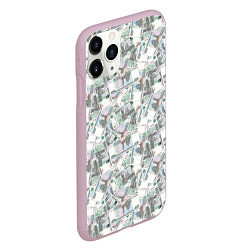 Чехол iPhone 11 Pro матовый Купюры 1000 Рублей деньги, цвет: 3D-розовый — фото 2