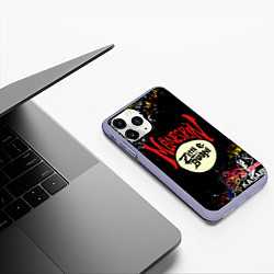 Чехол iPhone 11 Pro матовый MANESKIN, ЛОГОТИПЫ РОК ГРУПП, цвет: 3D-светло-сиреневый — фото 2
