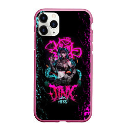 Чехол iPhone 11 Pro матовый JINX ARCANE LEAGUE OF LEGENDS, КРАСКИ