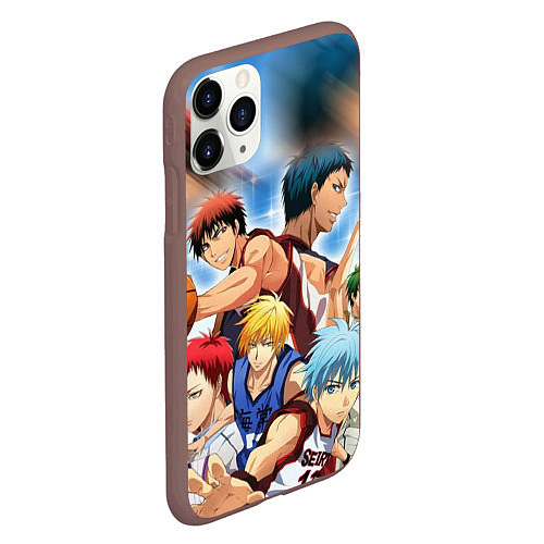 Чехол iPhone 11 Pro матовый KUROKO BASKETBALL КОМАНДА / 3D-Коричневый – фото 2