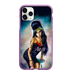 Чехол iPhone 11 Pro матовый Amy Jade Winehouse