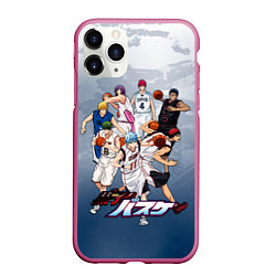 Чехол iPhone 11 Pro матовый Kuroko no Basket Баскетбол Куроко, цвет: 3D-малиновый