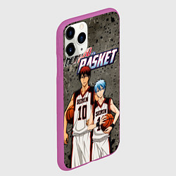 Чехол iPhone 11 Pro матовый Kuroko no Basket, Kagami Taiga Kuroko Tetsuya, цвет: 3D-фиолетовый — фото 2