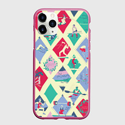 Чехол iPhone 11 Pro матовый Живу Спортом!