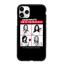 Чехол iPhone 11 Pro матовый Desperate Housewives с яблоками, цвет: 3D-черный