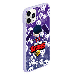 Чехол iPhone 11 Pro матовый EDGAR BRAWL STARS, ЛУЧШИЙ УБИЙЦА, цвет: 3D-светло-сиреневый — фото 2