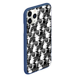Чехол iPhone 11 Pro матовый АТАКА ТИТАНОВ ЧБ, цвет: 3D-тёмно-синий — фото 2
