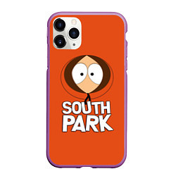 Чехол iPhone 11 Pro матовый Южный парк Кенни South Park, цвет: 3D-фиолетовый