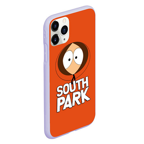 Чехол iPhone 11 Pro матовый Южный парк Кенни South Park / 3D-Светло-сиреневый – фото 2