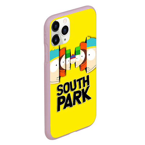 Чехол iPhone 11 Pro матовый South Park - Южный парк персонажи / 3D-Розовый – фото 2