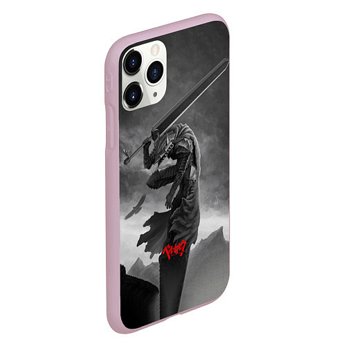 Чехол iPhone 11 Pro матовый BERSERK РИСУНОК / 3D-Розовый – фото 2