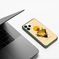 Чехол iPhone 11 Pro матовый Kurapika Uvogin - Hunter x Hunter, цвет: 3D-темно-зеленый — фото 2