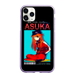 Чехол iPhone 11 Pro матовый Asuka - Neon Genesis Evangelion, цвет: 3D-светло-сиреневый