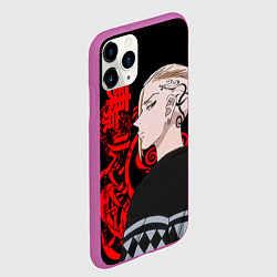 Чехол iPhone 11 Pro матовый ДРАКЕН КЕН РЮГУДЗИ ТОСВА, цвет: 3D-фиолетовый — фото 2