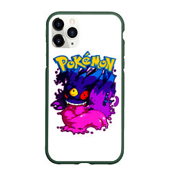 Чехол iPhone 11 Pro матовый Mega Gengar - Pokemon GO