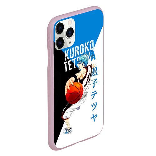 Чехол iPhone 11 Pro матовый Тецуя Куроко - Баскетбол Куроко / 3D-Розовый – фото 2