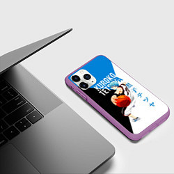 Чехол iPhone 11 Pro матовый Тецуя Куроко - Баскетбол Куроко, цвет: 3D-фиолетовый — фото 2