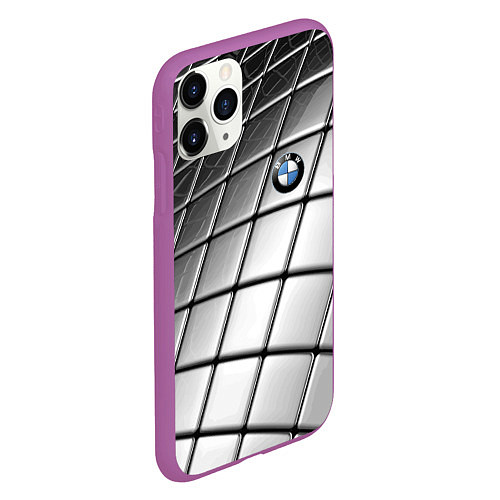 Чехол iPhone 11 Pro матовый BMW pattern 2022 / 3D-Фиолетовый – фото 2