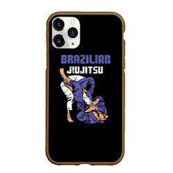 Чехол iPhone 11 Pro матовый BRAZILIAN JIU JITSU - BJJ