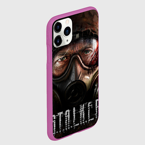 Чехол iPhone 11 Pro матовый Stalker Zonе / 3D-Фиолетовый – фото 2