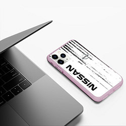 Чехол iPhone 11 Pro матовый Nissan ниссан,, цвет: 3D-розовый — фото 2