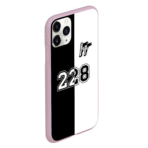 Чехол iPhone 11 Pro матовый 228 два ствола / 3D-Розовый – фото 2